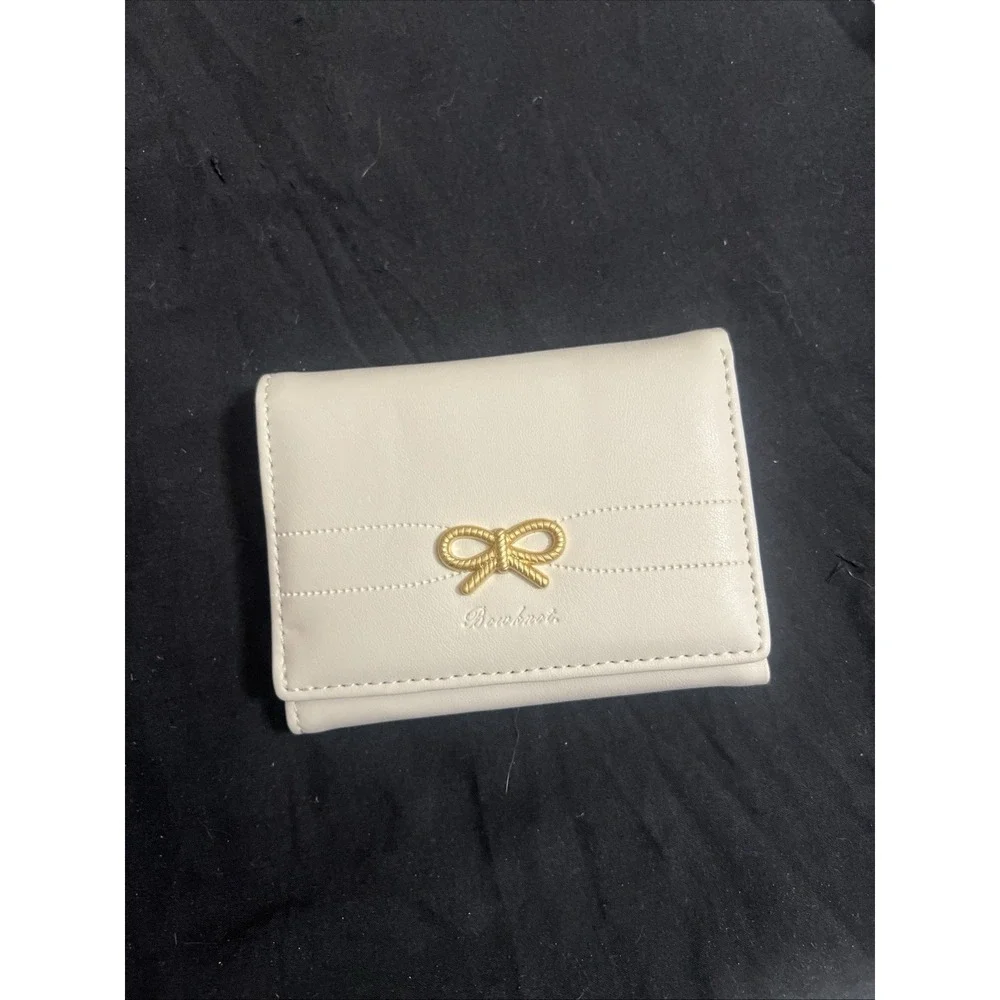 NWT Montana West Women's Handbag Brown Hobo Bag Ivory Wallet Bowknot